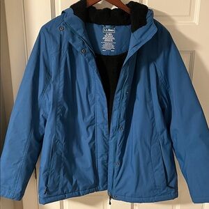 L.L. Bean Women’s Winter Warmer hooded Jacket/Parka Item 271136 XL Teal Blue